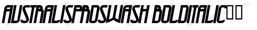 AustralisProSwash BoldItalic字体转换